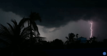 Night Thunderstorm With Rain